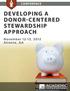 CONFERENCE DEVELOPING A DONOR-CENTERED STEWARDSHIP APPROACH