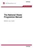 The National Waste Programme Manual