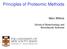 Principles of Proteomic Methods