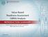 Value-Based Readiness Assessment (VBRA) Analysis