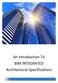 An Introduction To BIM INTEGRATED Architectural Specifications