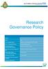Research Governance Policy