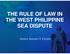 THE WEST PHILIPPINE SEA DISPUTE