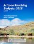 Arizona Ranching Budgets: 2016