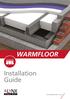 WARMFLOOR. Installation Guide.