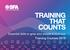 TRAINING THAT COUNTS. Essential skills to grow your people & business. Training Courses 2018