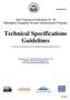 Technical Specifications Guidelines