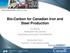 Bio-Carbon for Canadian Iron and Steel Production