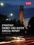 Strategic Energy and Water Annual Report