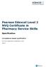 Pearson Edexcel Level 2 NVQ Certificate in Pharmacy Service Skills
