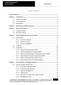 Vendor Management Table of Contents. Table of Contents. Equity Loans