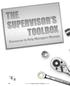 Q: What exactly is the Supervisor s Toolbox ? A: Q: Where did the idea come from? A: