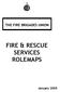 THE FIRE BRIGADES UNION FIRE & RESCUE SERVICES ROLEMAPS