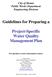 Guidelines for Preparing a. Project-Specific Water Quality Management Plan