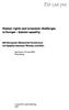 Human rights and economic challenges in Europe - Gender equality