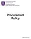 Procurement Policy Approved May 2017