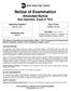 Notice of Examination Amended Notice Bus Operator, Exam # 7612