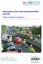 Emergency Services Interoperability Survey. Report and Recommendations