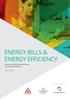 ENERGY BILLS & ENERGY EFFICIENCY