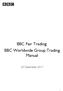 BBC Fair Trading: BBC Worldwide Group Trading Manual