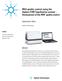 RNA quality control using the Agilent 2200 TapeStation system Assessment of the RIN e quality metric