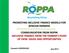COMMUNICATION FROM ROPPA INCLUSIVE FINANCE FROM THE FARMER S POINT OF VIEW: ISSUES AND OPPORTUNITIES