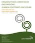 ORGANISATIONAL GREENHOUSE GAS EMISSIONS (CARBON FOOTPRINT) DISCLOSURE