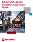 ROCKWOOL FLEXI Insulation Application Guide