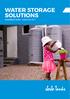 WATER STORAGE SOLUTIONS Installation Guide - September 2017