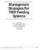 Management Strategies For TMR Feeding Systems