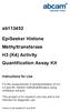 EpiSeeker Histone Methyltransferase H3 (K4) Activity Quantification Assay Kit