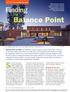 Sweetwater Spectrum is. Balance Point. Finding THE