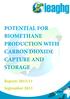 POTENTIAL FOR BIOMETHANE PRODUCTION WITH CARBON DIOXIDE CAPTURE AND STORAGE