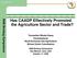 Has CAADP Effectively Promoted the Agriculture Sector and Trade?