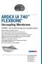 ARDEX UI 740 FLEXBONE Uncoupling Membrane