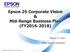 Epson 25 Corporate Vision & Mid-Range Business Plan (FY )