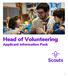 Head of Volunteering Applicant Information Pack