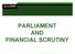 PARLIAMENT AND FINANCIAL SCRUTINY