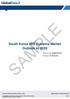 SAMPLE. South Korea MRI Systems Market Outlook to Reference Code: GDMECC0287DB. Publication Date: March 2014