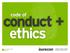 code of conduct + ethics