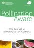Pollination Aware. The Real Value of Pollination in Australia