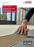 Design+ Flooring Installation instructions for the patented installation system UNI fit!