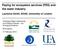 Paying for ecosystem services (PES) and the water industry