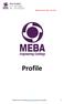 MEBA Technical Profile Nov 2014 Profile