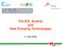 The IEA, Austria, and Heat Pumping Technologies H. HALOZAN