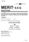 MERIT 0.5 G INSECTICIDE COMMERCIAL. GUARANTEE: Imidacloprid %