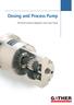 Dosing and Process Pump. The Non-Pulsation Magnetic Drive Gear Pump