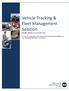 Vehicle Tracking & Fleet Management Solution