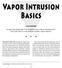 Vapor Intrusion Basics