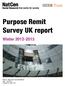 Purpose Remit Survey UK report Winter